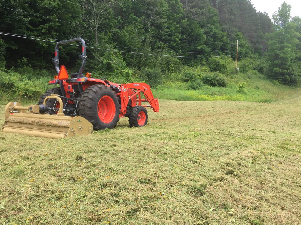 Kubota with Land Pride Mower