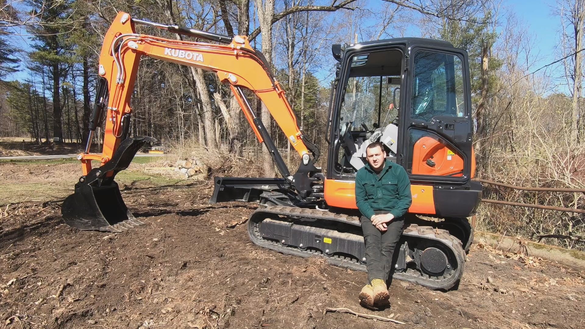 Watch the Kubota KX057 Clear Land - How fast is it?